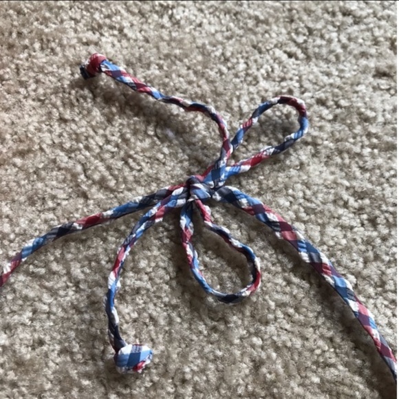 Old Navy Red, White and Blue Gingham Bikini Top - Picture 3 of 8
